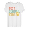 Herren Best Dog Dad Ever Retro Daddy Vatertag Vater Familie T-Shirt