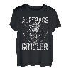 Herren Auftragsgriller Grillen Totenkopf Papa Grill Lustig T-Shirt