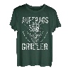 Herren Auftragsgriller Grillen Totenkopf Papa Grill Lustig T-Shirt
