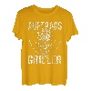 Herren Auftragsgriller Grillen Totenkopf Papa Grill Lustig T-Shirt