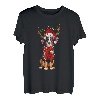 Appenzeller Sennenhund Weihnachten Schneeschichten Weihnachtsmann Hund Xmas T-Shirt