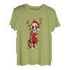 Appenzeller Sennenhund Weihnachten Schneeschichten Weihnachtsmann Hund Xmas T-Shirt