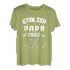 Herren Zwillingspapa 2022 Papa von Zwillingen Vatertag Spruch Vati T-Shirt
