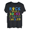 Rock Your Socks Down-Syndrom-Tag-Bewusstsein für Jungen Mädchen T-Shirt
