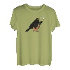 Amsel mit Gitarre Vogel Gitarrist Ornithologe Tierfreund T-Shirt