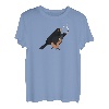 Amsel mit Gitarre Vogel Gitarrist Ornithologe Tierfreund T-Shirt