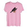 Amsel mit Gitarre Vogel Gitarrist Ornithologe Tierfreund T-Shirt