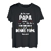 Herren Bonus Papa Stiefvater Vater Stiefpapa Vatertag T-Shirt