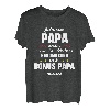 Herren Bonus Papa Stiefvater Vater Stiefpapa Vatertag T-Shirt
