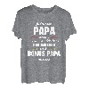 Herren Bonus Papa Stiefvater Vater Stiefpapa Vatertag T-Shirt