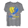 Cute World Down Syndrome Awareness Day Love 3.21 Herz T-Shirt