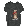 Meowy Weihnachts-Katzen Weihnachten Schnee Kätzchen lustiges Geschenk für Frauen T-Shirt