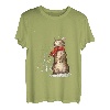 Meowy Weihnachts-Katzen Weihnachten Schnee Kätzchen lustiges Geschenk für Frauen T-Shirt