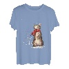 Meowy Weihnachts-Katzen Weihnachten Schnee Kätzchen lustiges Geschenk für Frauen T-Shirt