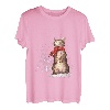 Meowy Weihnachts-Katzen Weihnachten Schnee Kätzchen lustiges Geschenk für Frauen T-Shirt