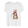 Meowy Weihnachts-Katzen Weihnachten Schnee Kätzchen lustiges Geschenk für Frauen T-Shirt
