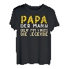 Witziges Vatertagsgeschenk Papa T-Shirt für Bollerwagen Tour T-Shirt