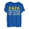Witziges Vatertagsgeschenk Papa T-Shirt für Bollerwagen Tour T-Shirt