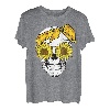 Totenkopf Sonnenblumen Hemd, niedlich, Blumen motiv T-Shirt