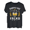 Herren Falko Name Geschenk-Idee Geburtstag Lustiger Spruch T-Shirt