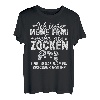 Herren Gamer Ehemann Lustige Sprüche Konsole Gaming PC Zocker T-Shirt