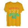 Bester Papa der Welt in Version 40 Geburtstag Papa T-Shirt
