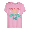 Bester Papa der Welt in Version 40 Geburtstag Papa T-Shirt