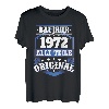 Baujahr 1972 Geschenk Geburtstag Shirt Jahrgang 72