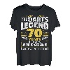Herren Dartpfeile zum 70. Geburtstag, 70 Jahre T-Shirt