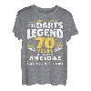 Herren Dartpfeile zum 70. Geburtstag, 70 Jahre T-Shirt