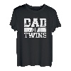 Zwillinge Papa Vater T-Shirt