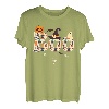 Niedliches Halloween Damen Herren Kostüm Halloween Muster Boo T-Shirt