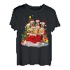 Weihnachtspyjama, Motiv: Irish Terrier, Weihnachtsmanntasche T-Shirt