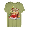 Weihnachtspyjama, Motiv: Irish Terrier, Weihnachtsmanntasche T-Shirt