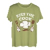 Grillmeister Chefkoch Bäcker Küchenpersonal Kiss The Cook T-Shirt