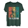 Retro Ski Ya Later Vintage Skifahrer Ski Sportler Skier T-Shirt