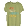 Eat Sleep Robotics Repeat Vintage Engineer Geschenk T-Shirt