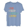 Eat Sleep Robotics Repeat Vintage Engineer Geschenk T-Shirt