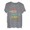 Eat Sleep Robotics Repeat Vintage Engineer Geschenk T-Shirt