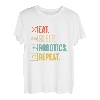 Eat Sleep Robotics Repeat Vintage Engineer Geschenk T-Shirt