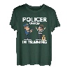 Zukunft Polizist Gesetzesauthorität Polizist im Training T-Shirt