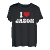 I Love Jason I Heart Jason Valentinstag T-Shirt