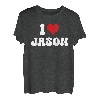 I Love Jason I Heart Jason Valentinstag T-Shirt