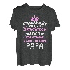 Baby Kind versuche zu benehmen komme nach Vater Papa Mädchen T-Shirt
