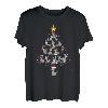 Merry Christmas Xmas 2021 Weihnachtsbaum mit Esel-Motiv T-Shirt