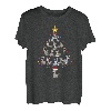 Merry Christmas Xmas 2021 Weihnachtsbaum mit Esel-Motiv T-Shirt