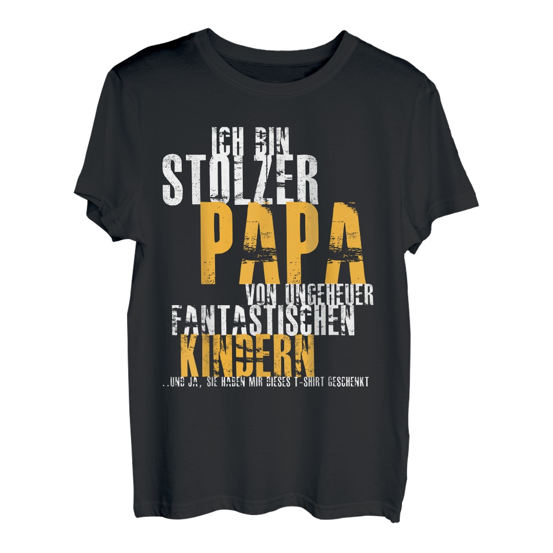 Herren Papa Vater Tochter Sohn Spruch Lustig Witzig Fun Geschenk T-Shirt