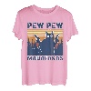 Pew Pew Madafakas Cat Crazy Vintage Retro Graphic T-Shirt