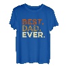 Herren Best Dad Ever - Vatertag Vater Vintage Retro Papa T-Shirt