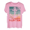 Herren Papitän | Papa und Kapitän Lustiges Retro Anker Vatertag T-Shirt